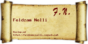 Feldzam Nelli névjegykártya
